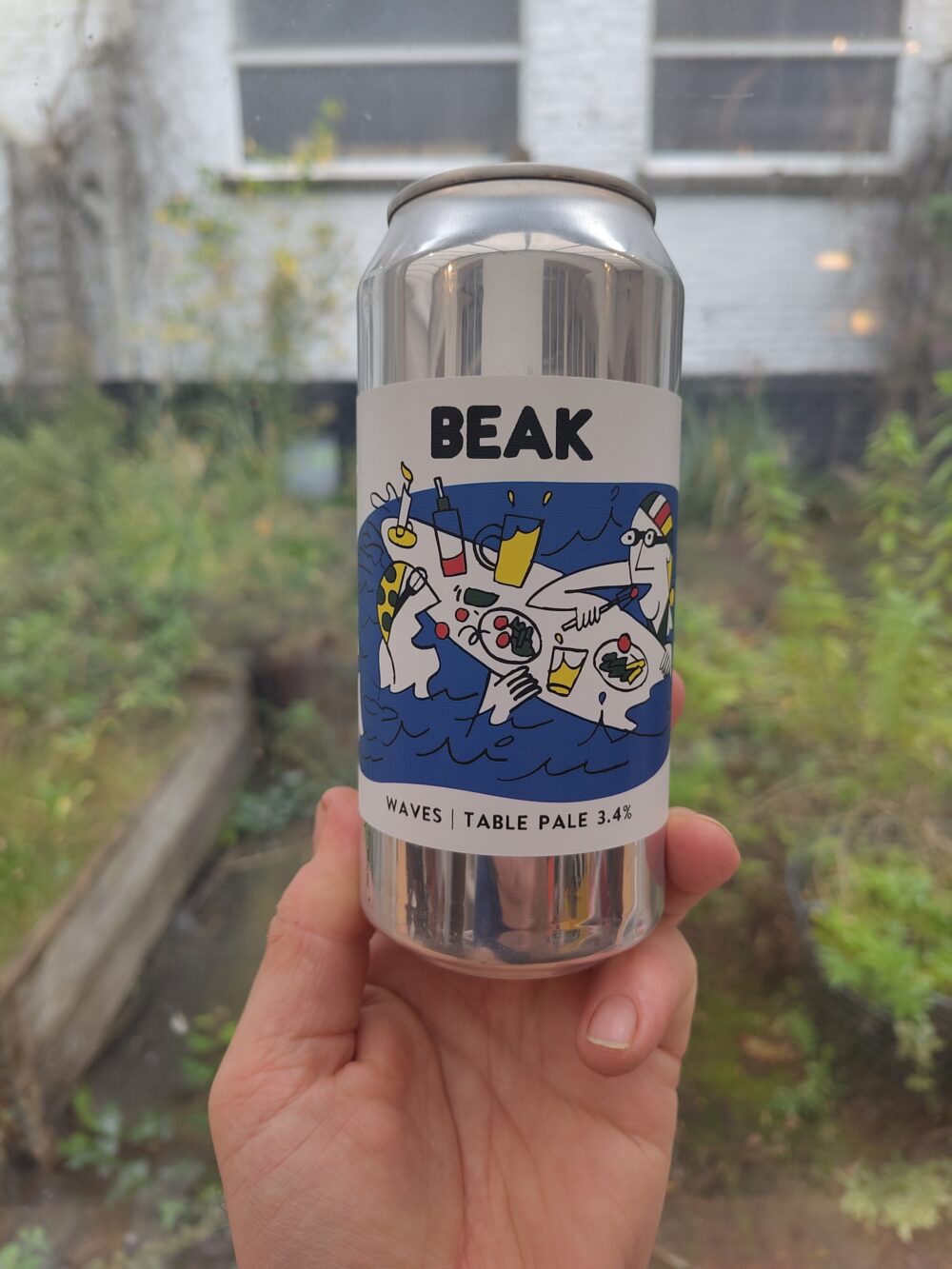 Beak Waves table pale front