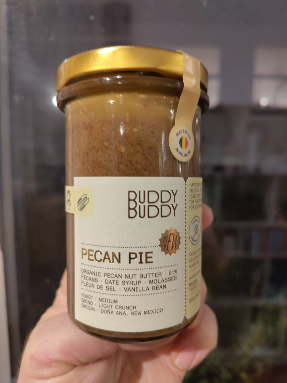 Buddy Buddy Pecan pie nut butter front