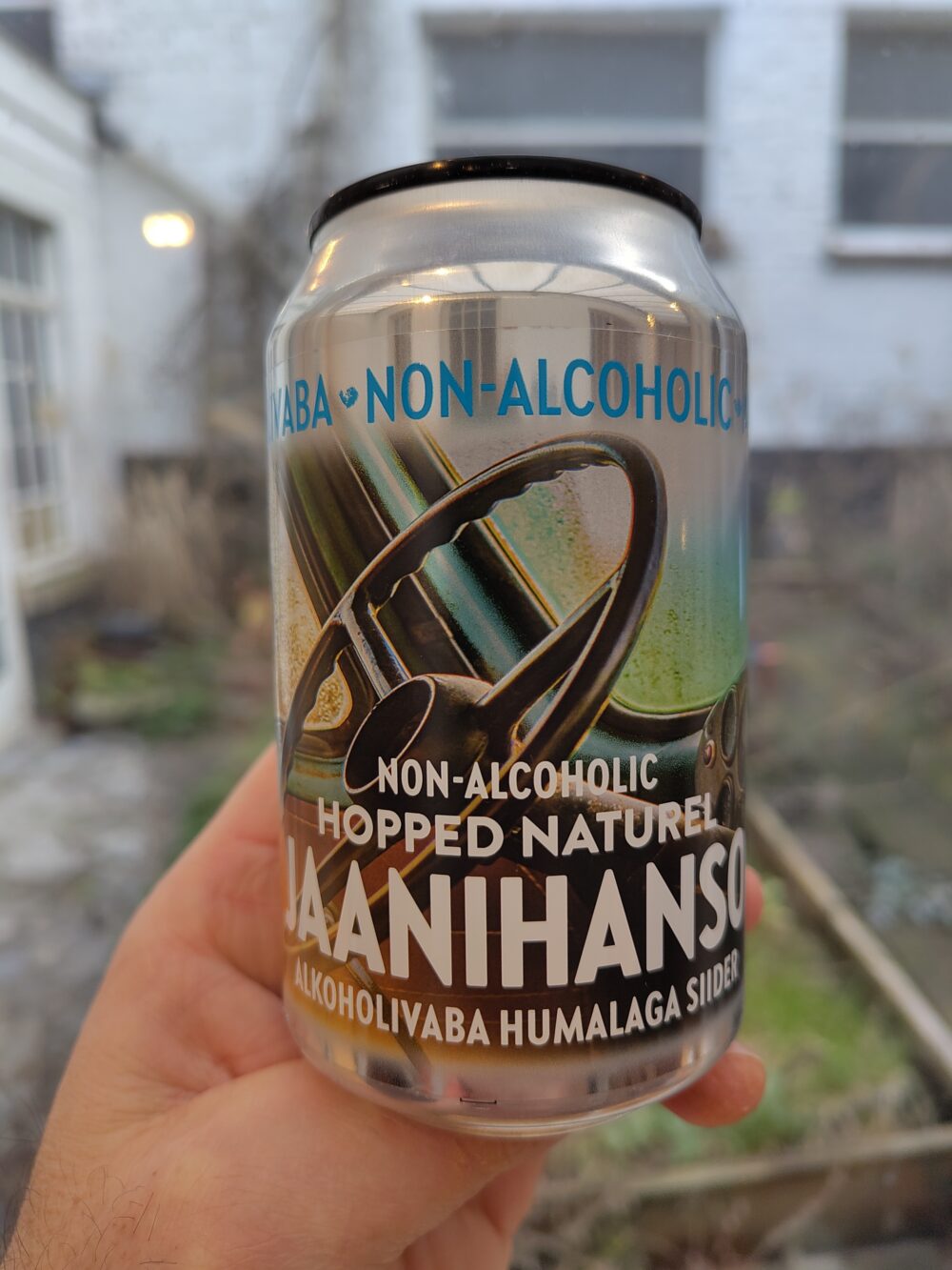 Jaanihanso Hopped natural cider NA front
